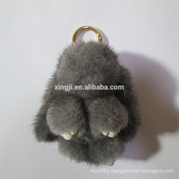 bunny shape Fur Keychain mink fur keychain